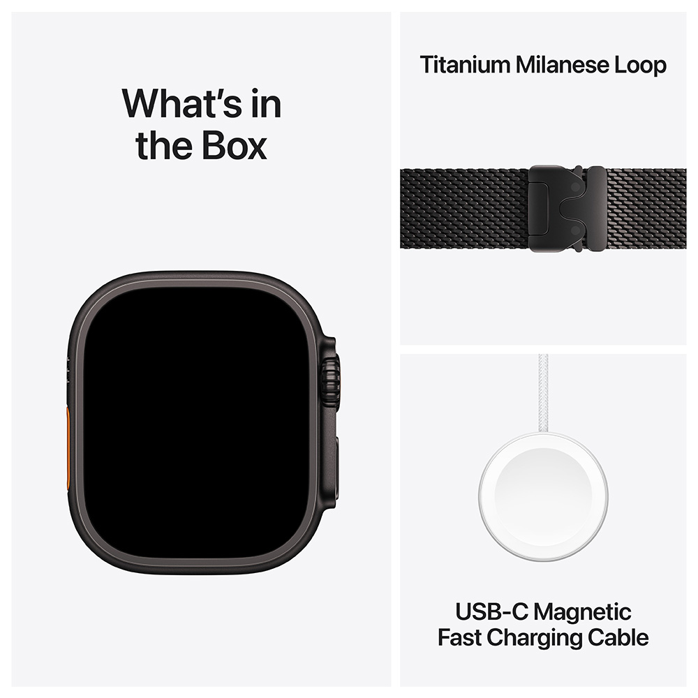 Ceas inteligent Apple Watch Ultra 3 GPS + Cellular 49mm Black Titanium Case with Black Alpine Loop - Small photo 7