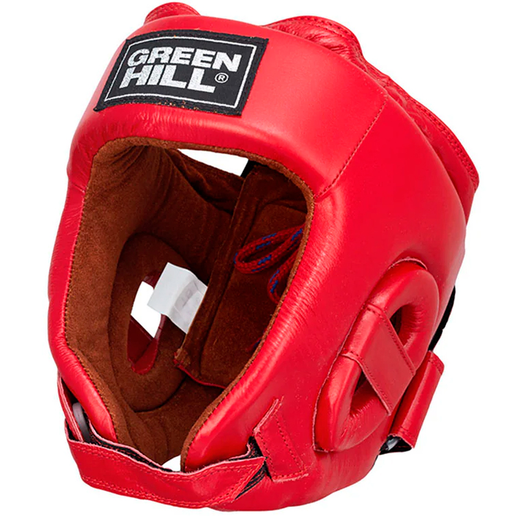Casca p/u box Green Hill FIVE STAR AIBA HGF-4012, Rosu	 photo 1