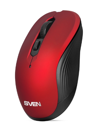Mouse fara fir Sven RX-560SW Rosu cu negru / Optic / Rosu cu negru photo 3