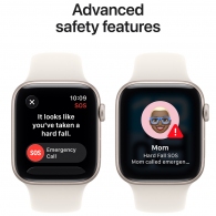 Ceas inteligent Apple Watch SE 3 GPS 44mm Starlight Aluminium Case with Starlight Sport Band - M/L thumbnav 7