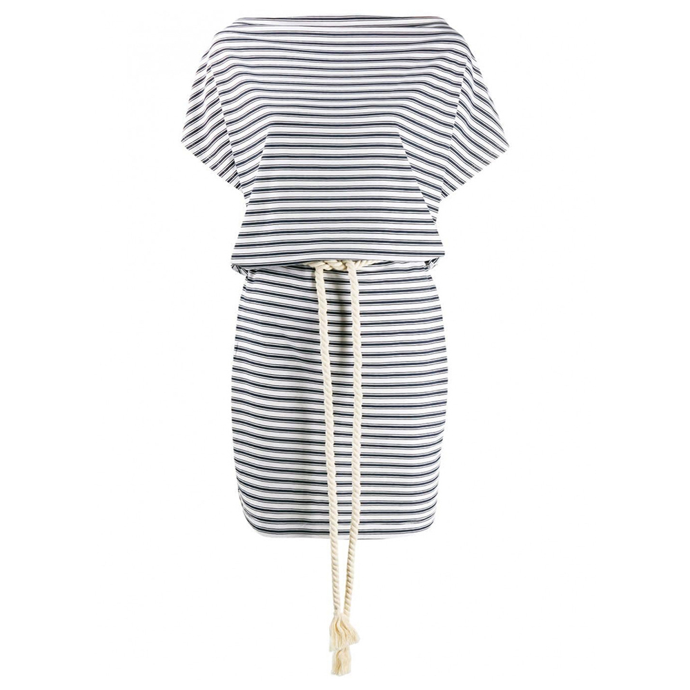 EA7 EMPORIO ARMANI JERSEY DRESS L Albastru Femei photo 1