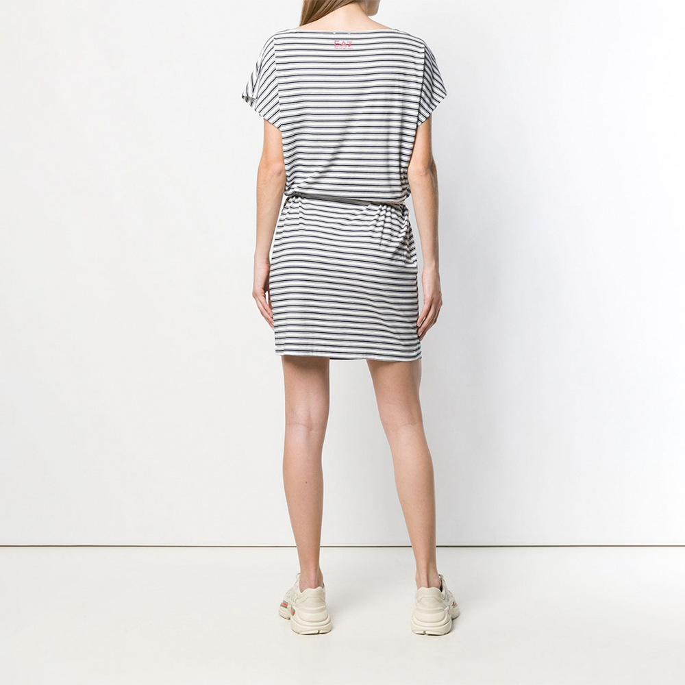 EA7 EMPORIO ARMANI JERSEY DRESS L Albastru Femei photo 3