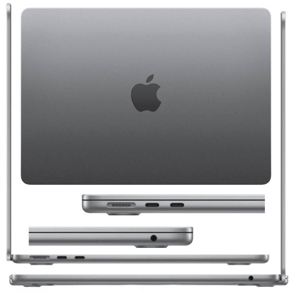 Laptop Apple Ultrabook MacBook Air 13.6 2024 13.6” / 8 GB / 256 GB / M3 / M3 / Gri photo 3