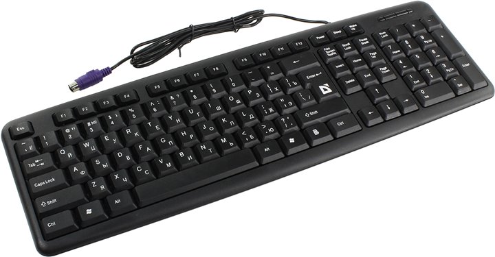 Клавиатура проводная Defender Element HB520 Black PS/2 / Мембранная photo 3