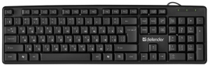 Клавиатура проводная  Defender Element HB520 Black PS/2 thumbnav 1