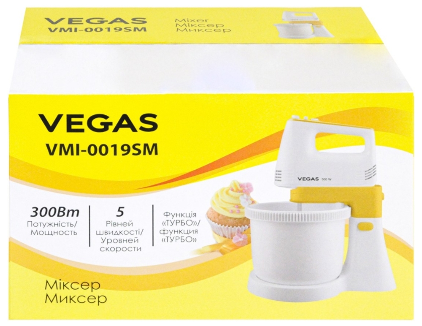 Mixer Stationar Vegas VMI0019SM / 5 viteze / Alb photo 5