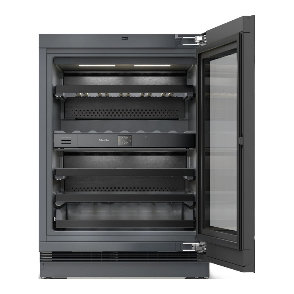 Frigider de vin Miele KWTUS 7196E Obsidian black / 38 sticle / 81.9 cm / E / Negru photo 2