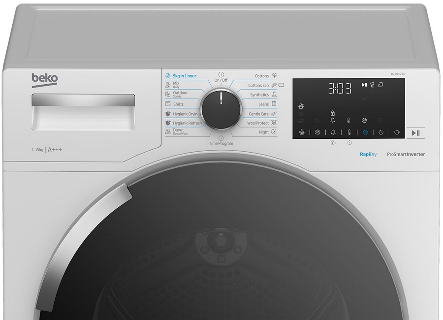 Masina de uscat rufe Beko DG8540SX / 8 kg / A+++ / Alb photo 3