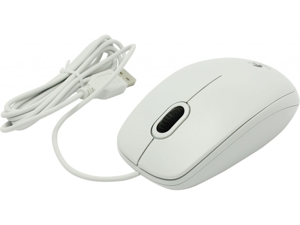 Mouse Logitech B100 white USB Alb / Optic / Alb photo 3
