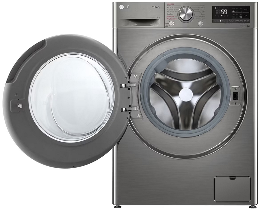 Стиральная машина LG F4WV509S2TE 9 кг / 1400 об/мин / B / Нержавеющая сталь photo 4