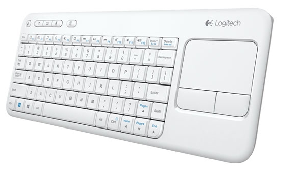 Tastatura fara fir Logitech K400 Plus Wireless Touch White / Membrana photo 2