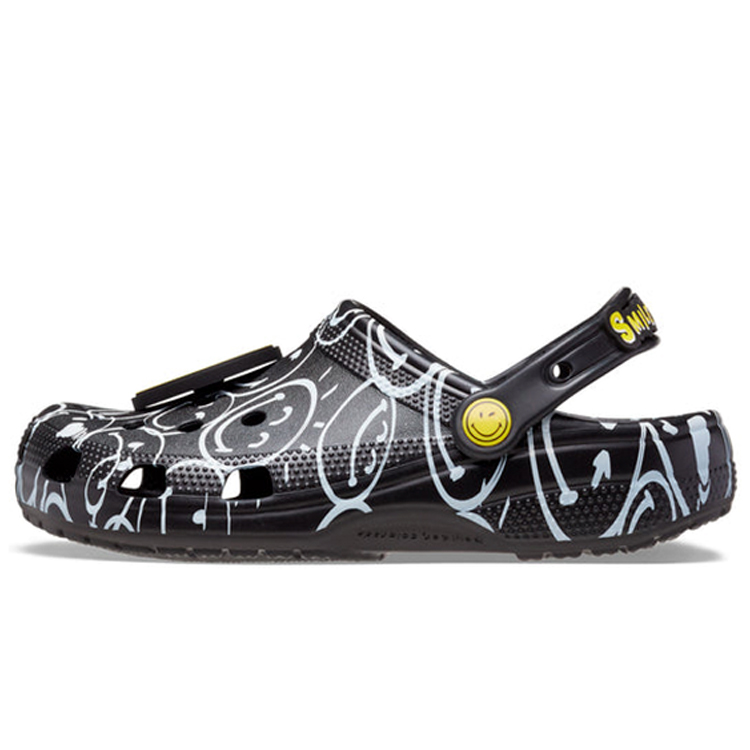 Slapi Crocs Classic 2022 Smiley Clog pt Unisex / 36-37 / Negru photo 1 Slapi Crocs Classic 2022 Smiley Clog pt Unisex / 36-37 / Negru photo 1