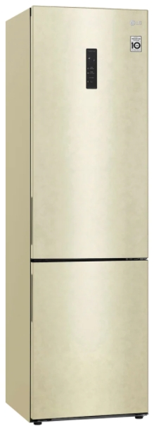 Frigider cu doua usi LG GAB509CETL / 384 l / 203 cm / A+ / Bej photo 2