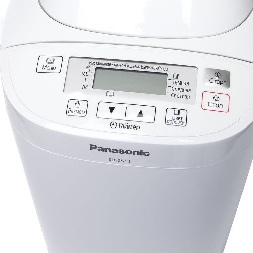 Хлебопечь Panasonic SD2511WTS, 600 гр, 550 Вт, Белый photo 7