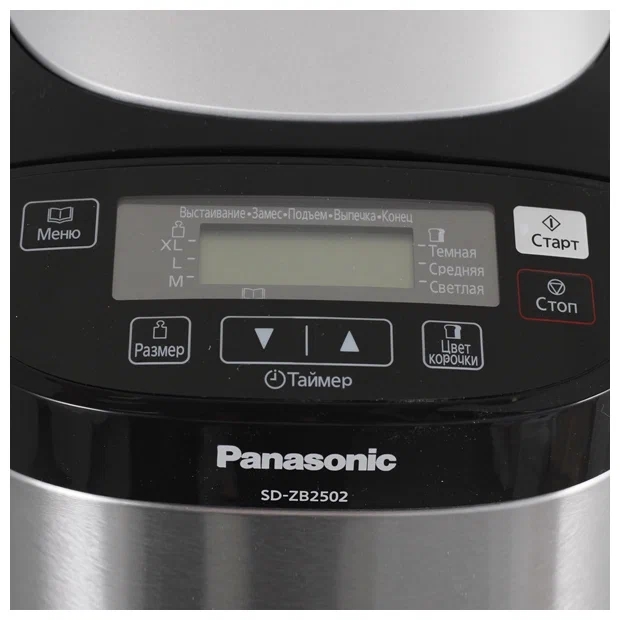 Cuptor de gatit paine Panasonic SDZB2502, 700 gr, 550 cd/mp W, Argintiu photo 2