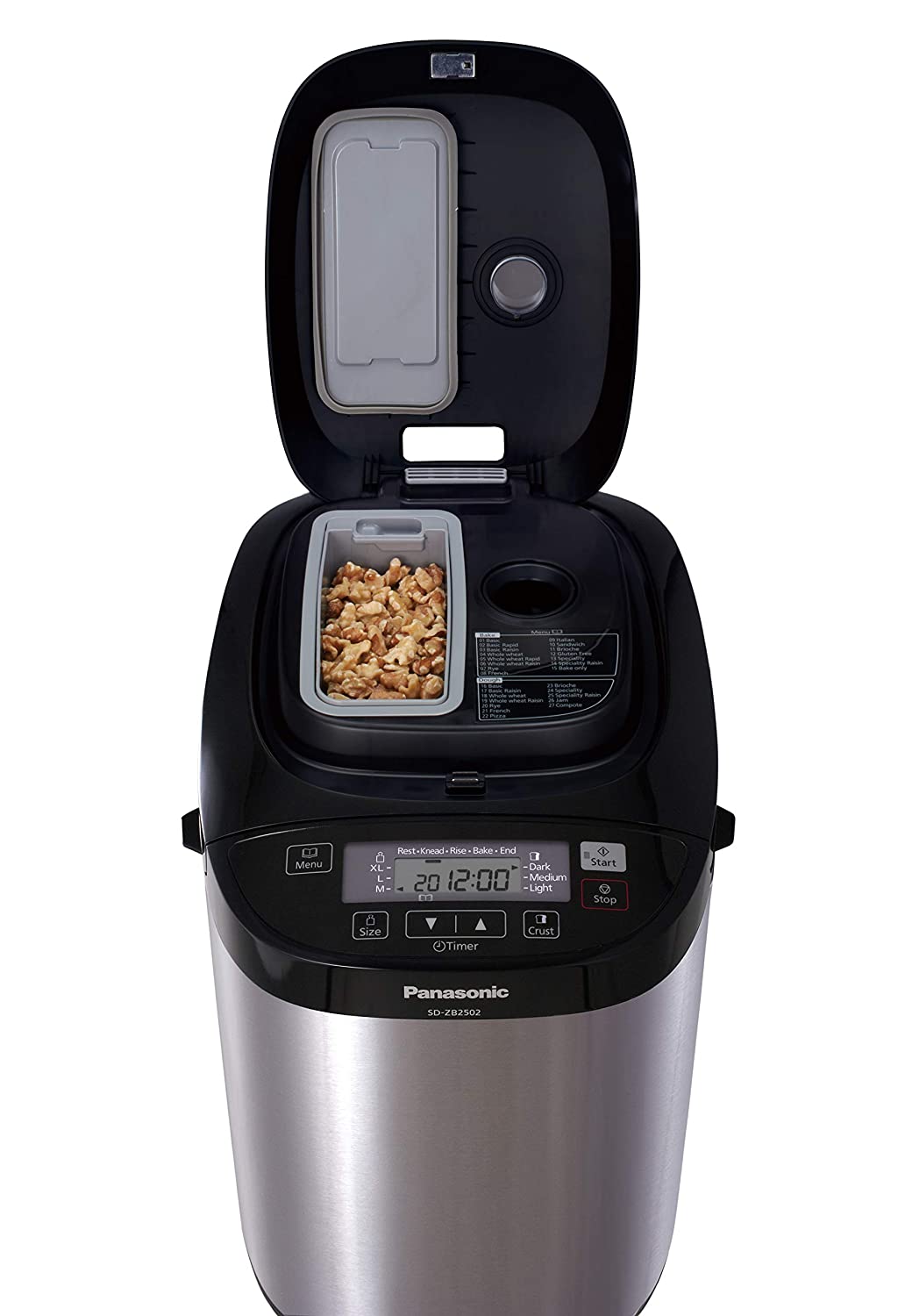 Cuptor de gatit paine Panasonic SDZB2502, 700 gr, 550 cd/mp W, Argintiu photo 4