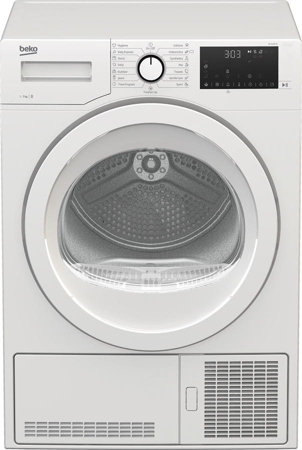 Masina de uscat rufe Beko DS7139TX / 7 kg / B / Alb photo 1