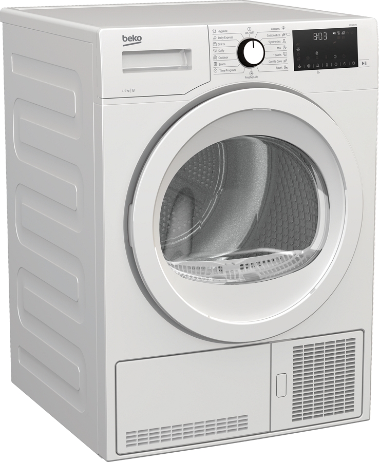 Masina de uscat rufe Beko DS7139TX / 7 kg / B / Alb photo 2