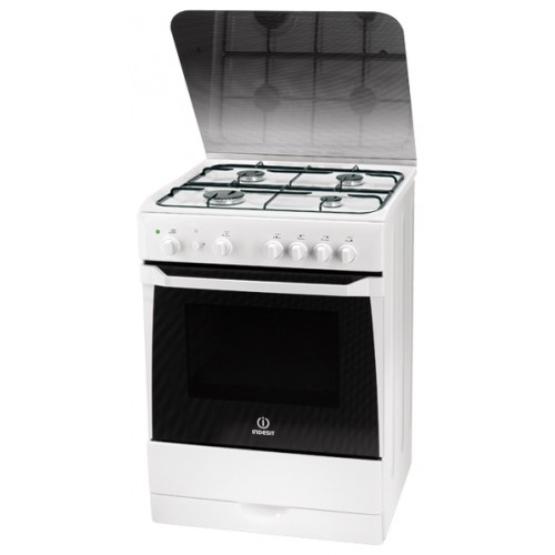 Газовая плита Indesit KN6G210(W)/UA / 4 конфорок / 60 см / Белый photo 1 Газовая плита Indesit KN6G210(W)/UA / 4 конфорок / 60 см / Белый photo 1