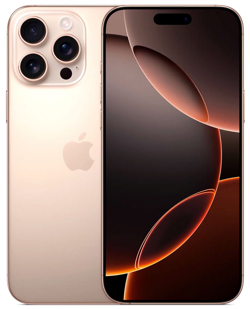 Смартфон Apple iPhone 16 Pro Max / 6.9'' / 8 ГБ / 1 ТБ / Desert Titanium photo 1 Смартфон Apple iPhone 16 Pro Max / 6.9'' / 8 ГБ / 1 ТБ / Desert Titanium photo 1