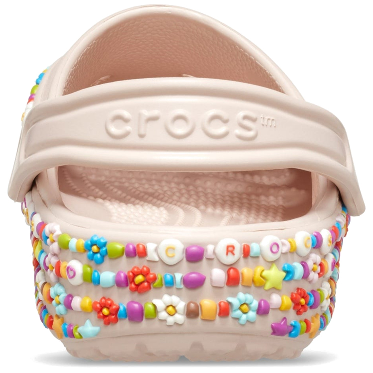Slapi Crocs Classic Beaded Band Clog T pt Femei / 27-28 / Roz photo 3