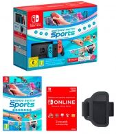 Портативная игровая консоль Nintendo Switch V2 + Switch Sports + Leg Strap + 3-Month NSO Membership thumbnav 3