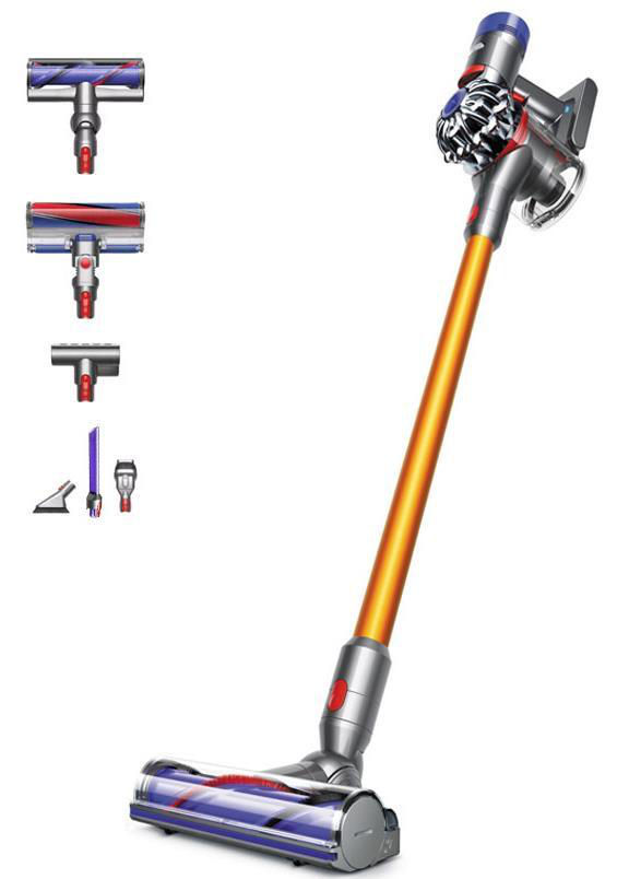 Вертикальный пылесос Dyson V8 / 425Вт / Оранжевый-синий photo 6