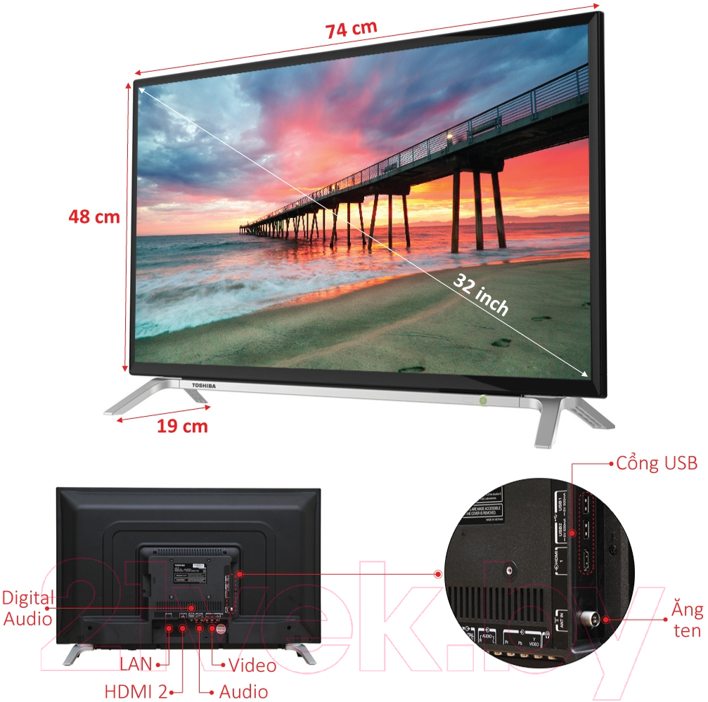 Televizor Toshiba 32L5650VN / 32" / / HD ready photo 2