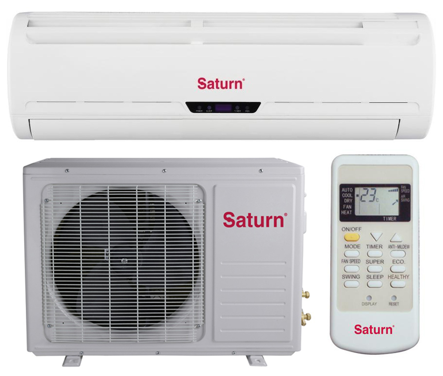Aparat de aer conditionat Saturn CS18VP 18000 BTU / 50 m2 / Standart / R410а / A photo 1 Aparat de aer conditionat Saturn CS18VP 18000 BTU / 50 m2 / Standart / R410а / A photo 1