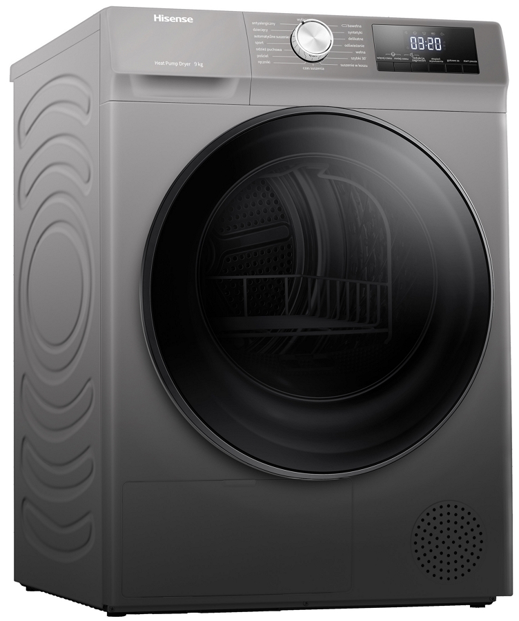 Masina de uscat rufe Hisense DHQA903VT / 9 kg / A+++ / Gri photo 2