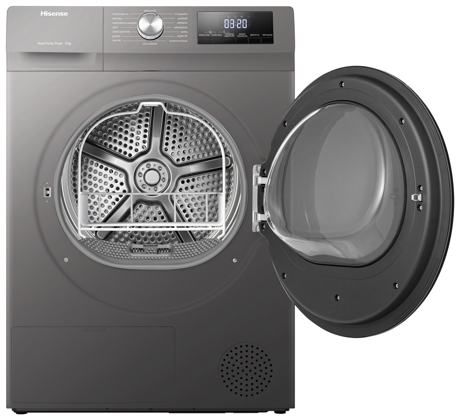 Masina de uscat rufe Hisense DHQA903VT / 9 kg / A+++ / Gri photo 4
