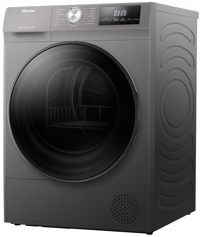 Masina de uscat rufe Hisense DHQA903VT / 9 kg / A+++ / Gri photo 5