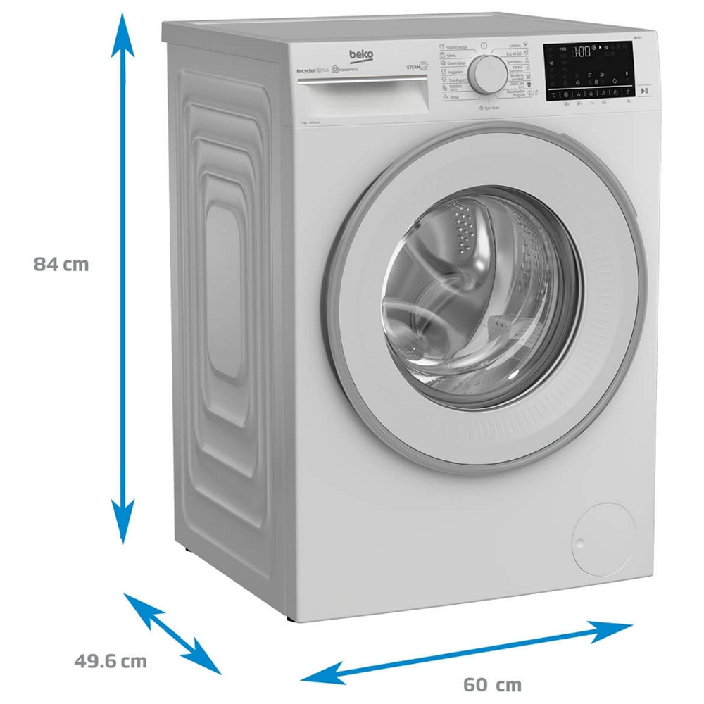 Стиральная машина Beko B3WFU7744WB 7 кг / 1400 об/мин / A / Белый photo 4