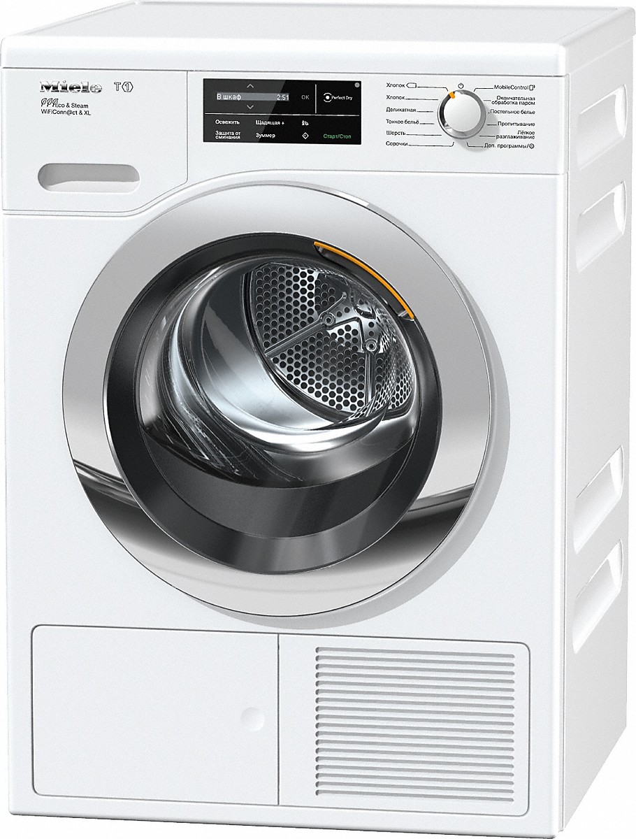 Сушильная машина Miele TCJ680WP / 9 кг / A+++ / Белый photo 1