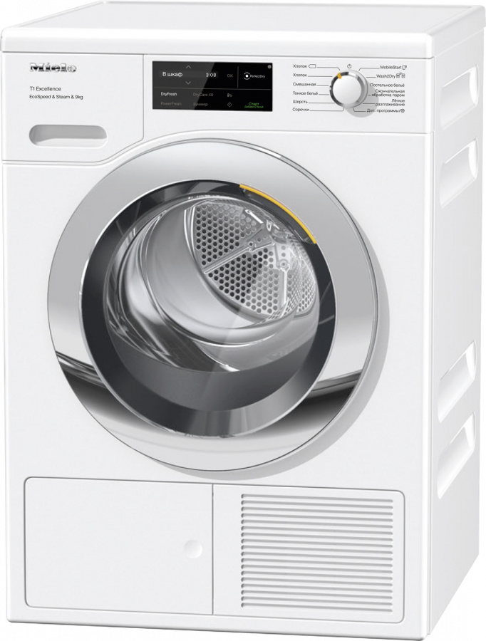 Сушильная машина Miele TEL785WP / 9 кг / A+++ / Белый photo 1 Сушильная машина Miele TEL785WP / 9 кг / A+++ / Белый photo 1