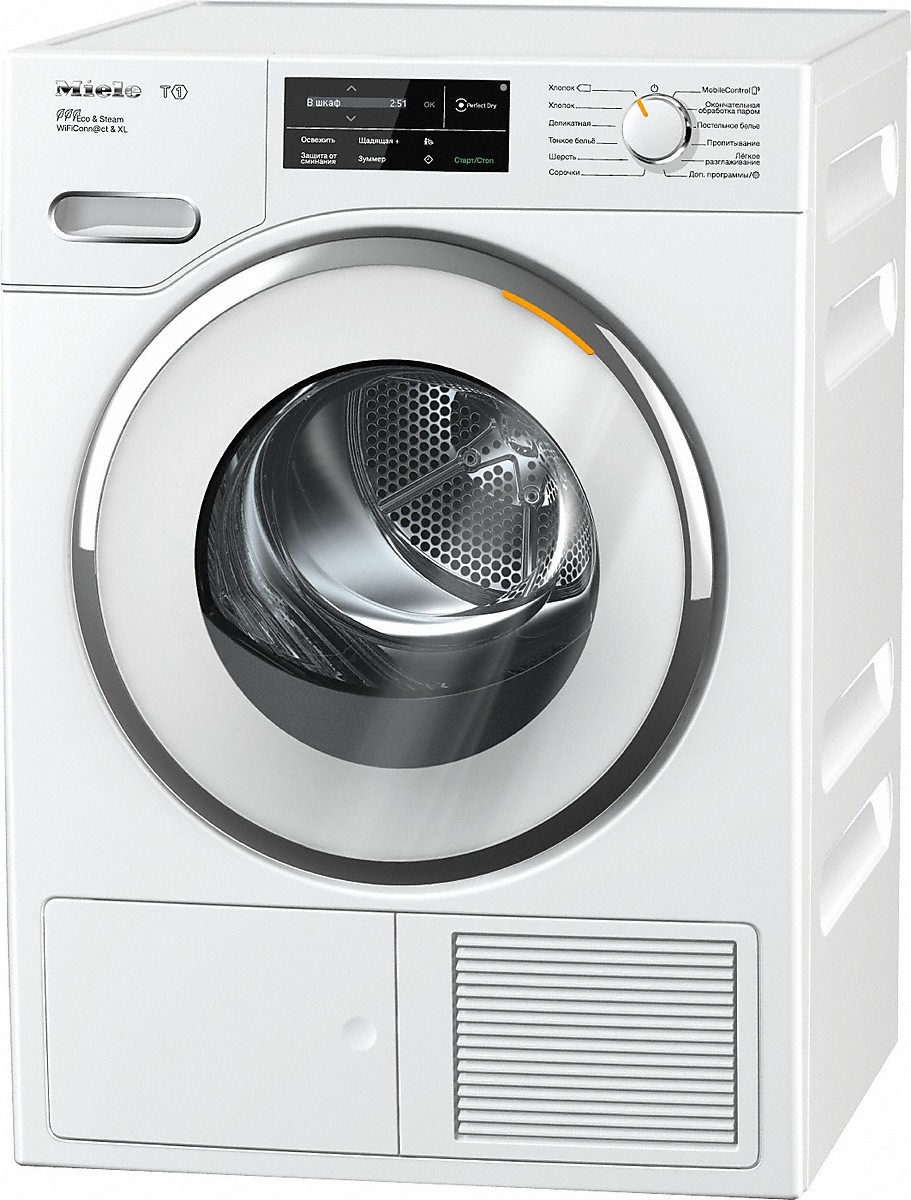 Сушильная машина Miele TWJ680WP / 9 кг / A+++ / Белый photo 1 Сушильная машина Miele TWJ680WP / 9 кг / A+++ / Белый photo 1