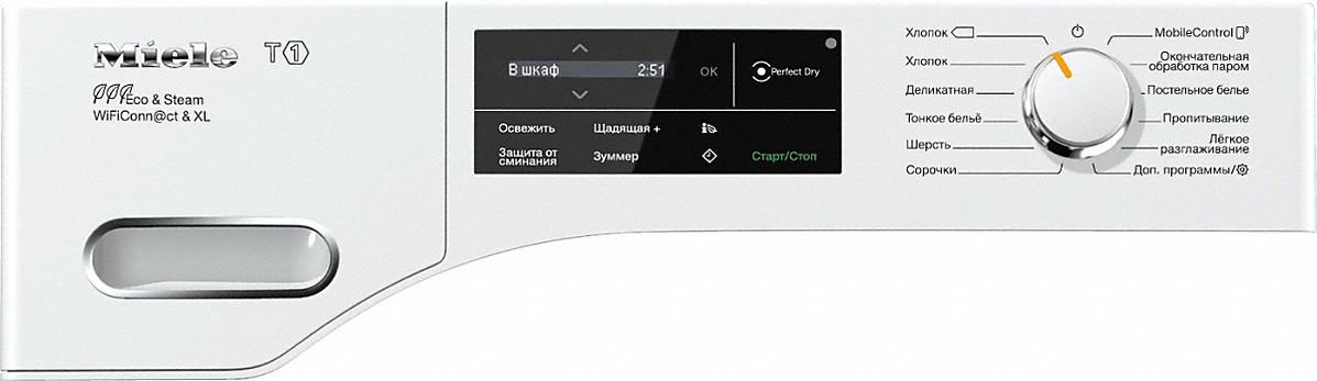 Сушильная машина Miele TWJ680WP / 9 кг / A+++ / Белый photo 2