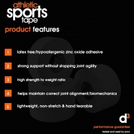 Banda sport d3 AST Athletic Strapping 25+12.5mm DualPK thumbnav 4