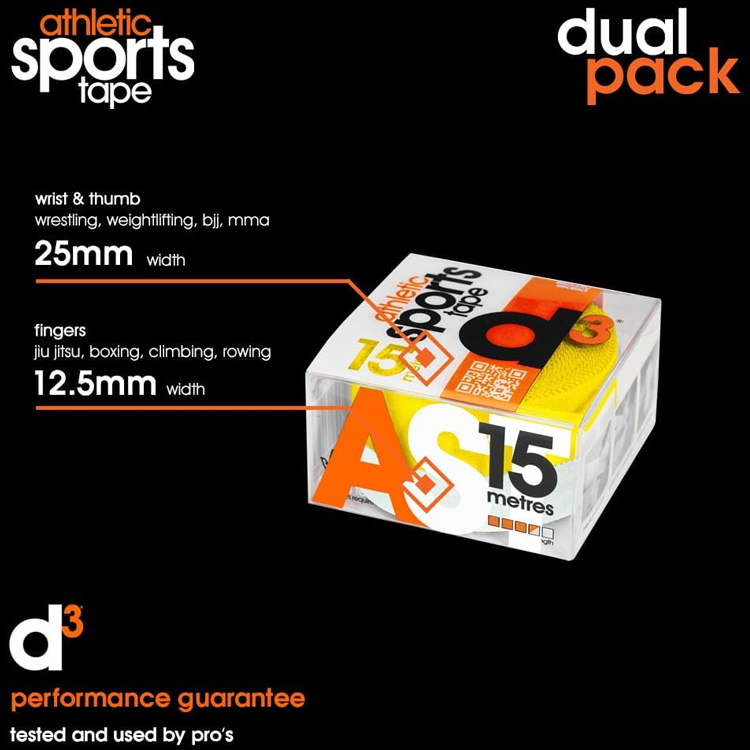 Тейп спортивный d3 AST Athletic Strapping 25+12.5mm DualPK photo 3