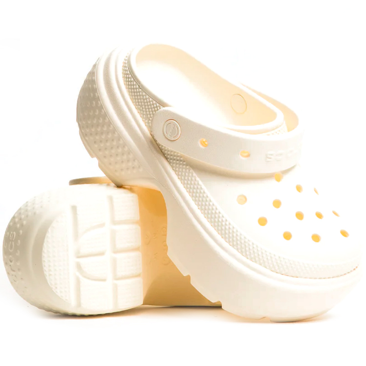 Slapi Crocs Stomp Clog pt Femei / 37-38 / Bej photo 4