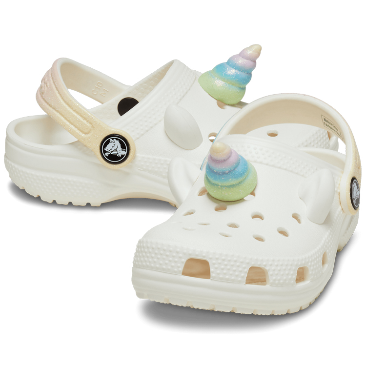 Slapi Crocs Classic IAM Rainbow Unicorn CgT pt Femei / 19-20 / Alb photo 2