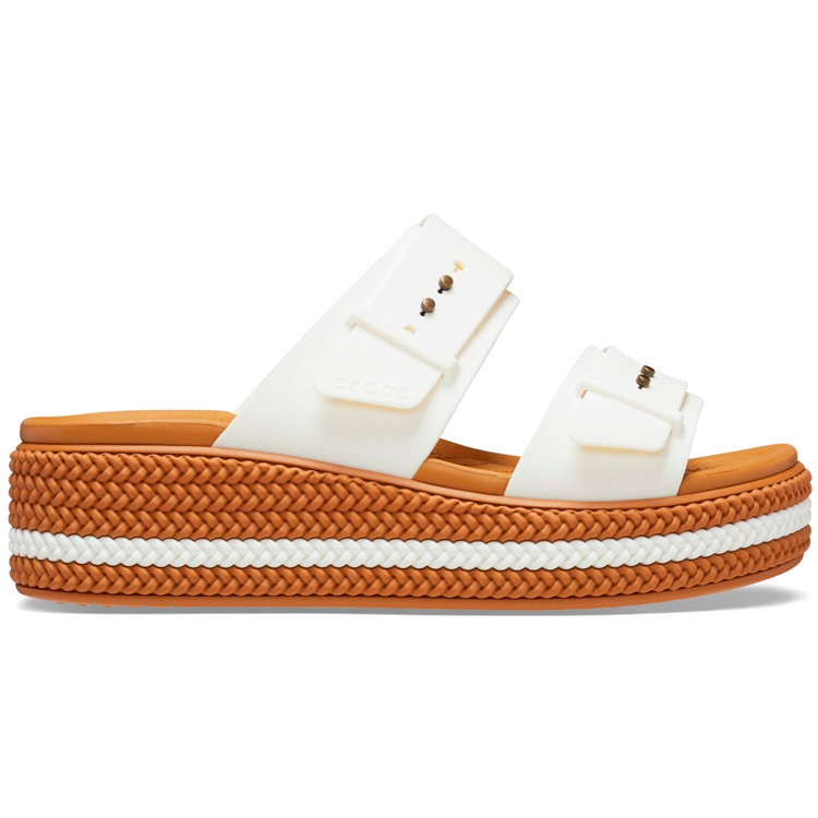 Сандали Crocs Brooklyn / Женский / 39-40 / Коричневый/белый photo 2