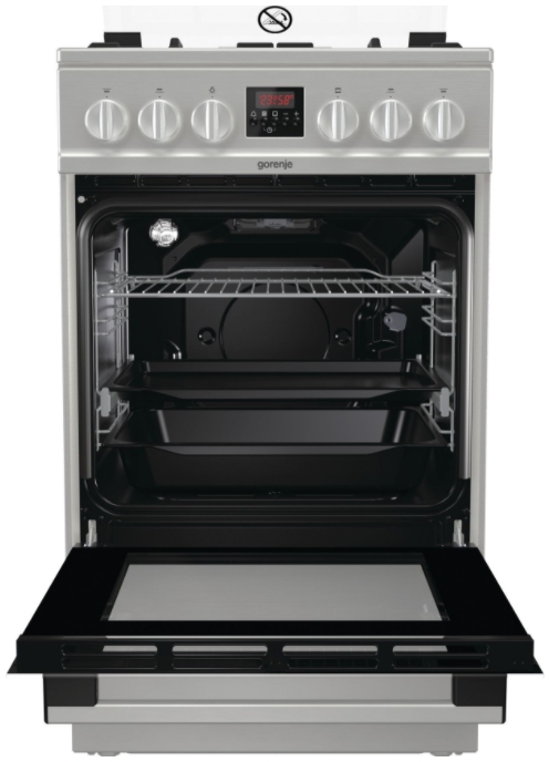 Газовая плита Gorenje GI5321XF / 4 конфорок / 50 см / Нержавеющая сталь photo 6