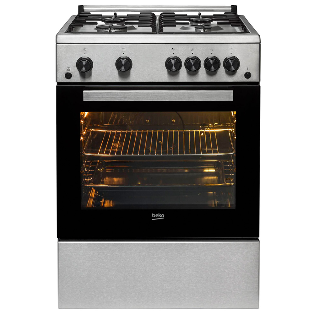 Aragaz pe gaz Beko FBGT62110DXO / 4 arzatoare / 60 cm / Inox photo 1 Aragaz pe gaz Beko FBGT62110DXO / 4 arzatoare / 60 cm / Inox photo 1