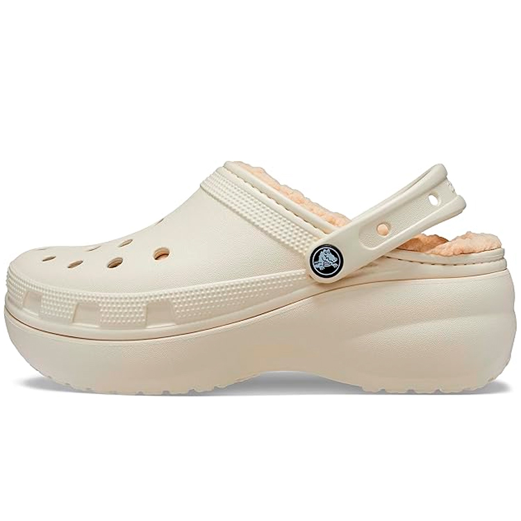 Slapi Crocs Classic Platform Lined Clog W pt Femei / 34-35 / Bej photo 1 Slapi Crocs Classic Platform Lined Clog W pt Femei / 34-35 / Bej photo 1