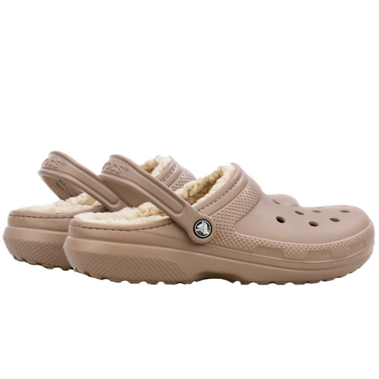 Slapi Crocs Classic Lined Clog pt Femei / 37-38 / Bej photo 4