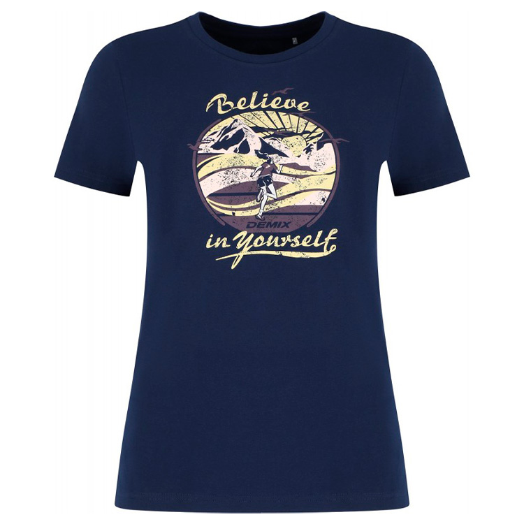 Tricou Demix W Tee 44 Blue Femei photo 1 Tricou Demix W Tee 44 Blue Femei photo 1