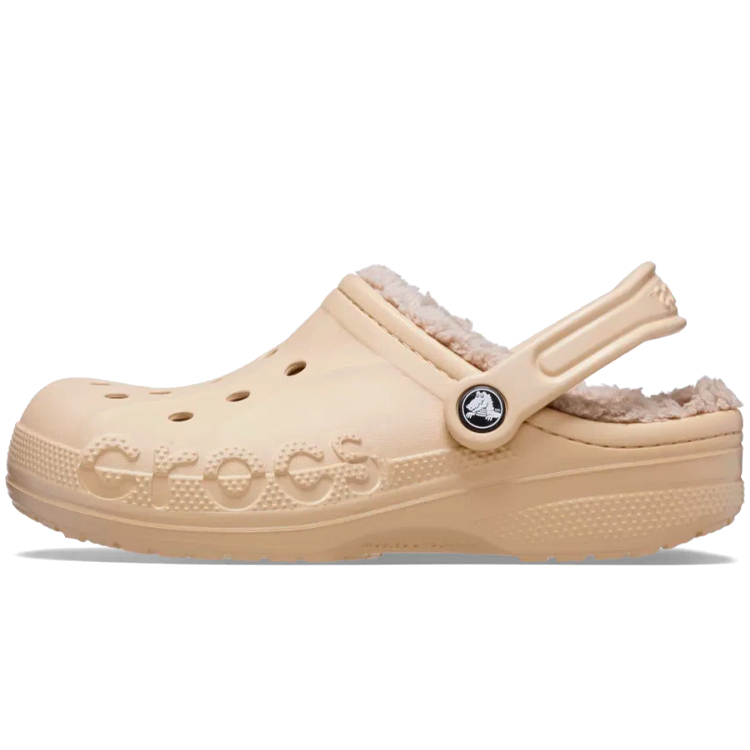 Slapi Crocs Baya Lined pt Femei / 36-37 / Bej photo 1 Slapi Crocs Baya Lined pt Femei / 36-37 / Bej photo 1