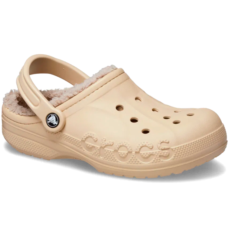 Slapi Crocs Baya Lined pt Femei / 36-37 / Bej photo 3