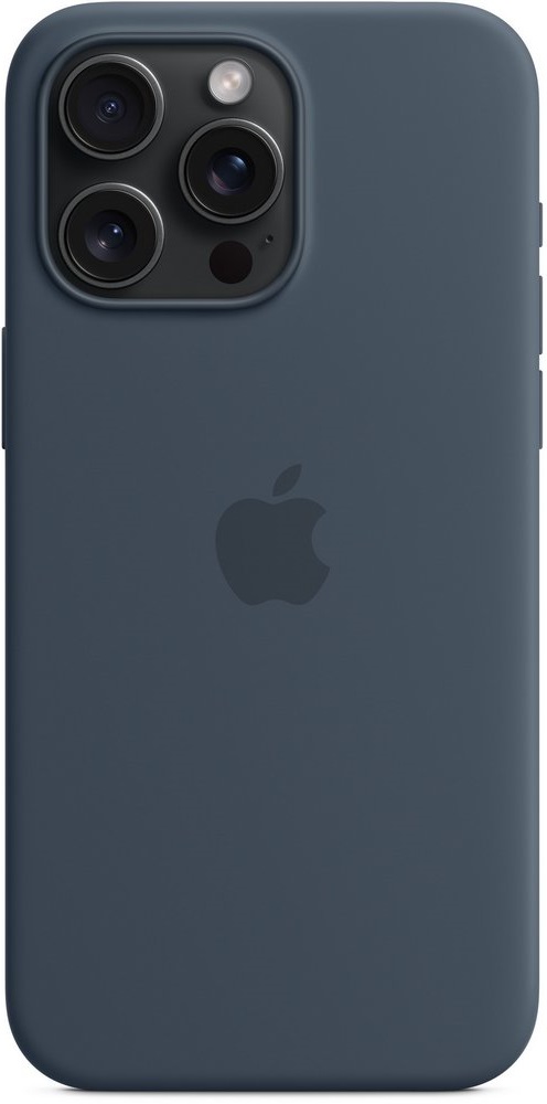 Чехол Apple iPhone 15 Pro Max Silicone Case Storm Blue (MT1P3ZM) photo Чехол Apple iPhone 15 Pro Max Silicone Case Storm Blue (MT1P3ZM) photo